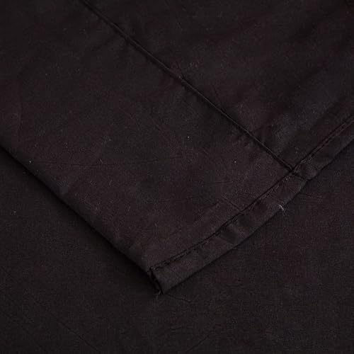 Miniatura 3 de FCHJXTL Sábana encimera de microfibra cepillada extra suave, sin arrugas, transpirable, lavable a máquina, de fácil cuidado (Queen, negro)
