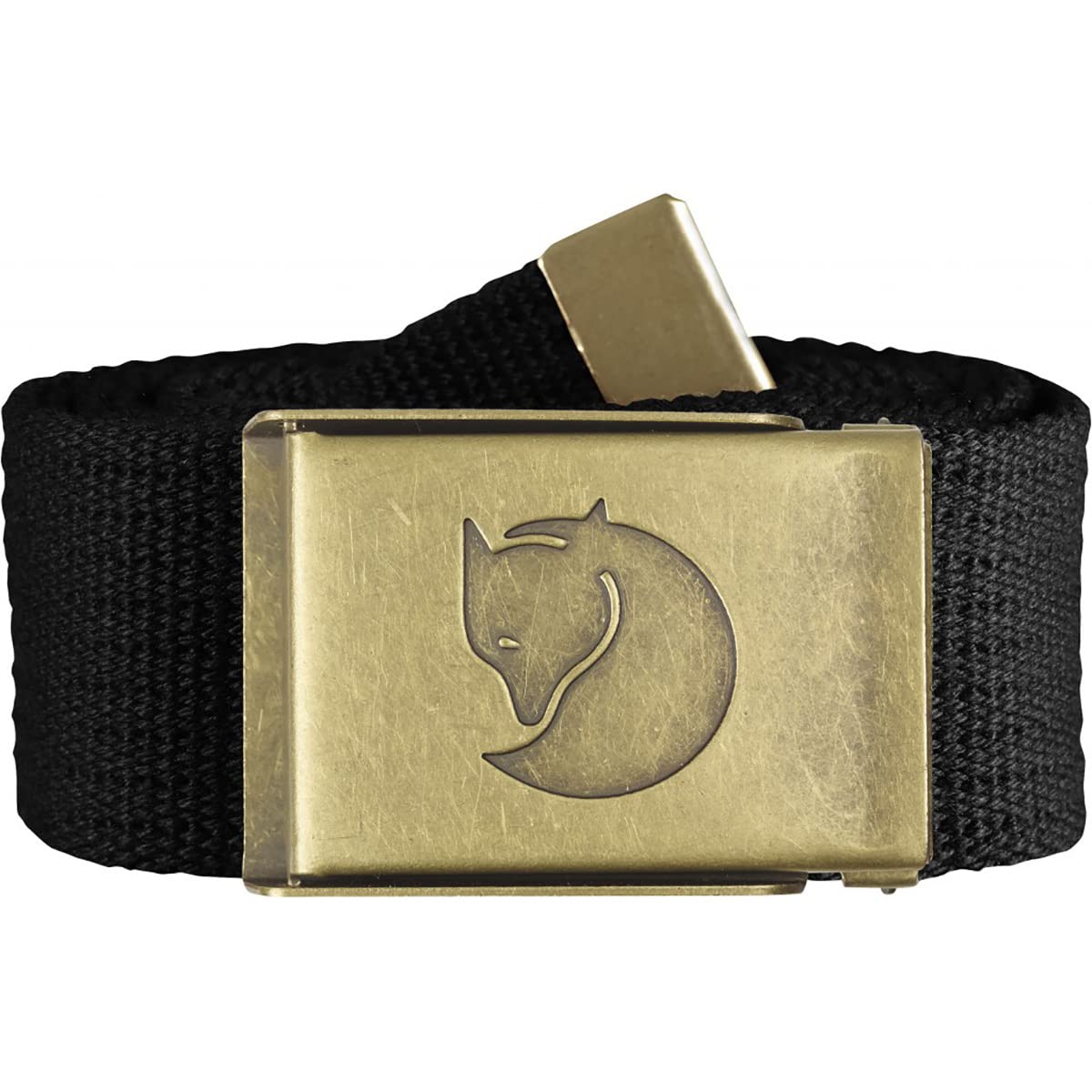 Canvas Brass Belt 4cm, Unisex Adult