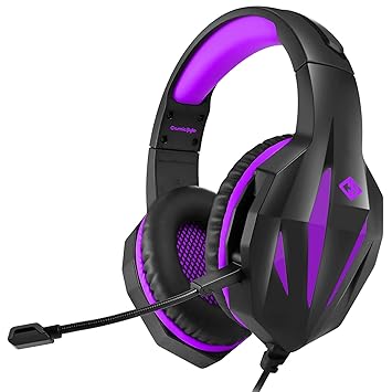 (Renewed) Cosmic Byte Uranus Gaming Headset with Flexible Microphone for PC, PS5, Xbox, Mobiles, Tablets, Laptops (Starling Purple)