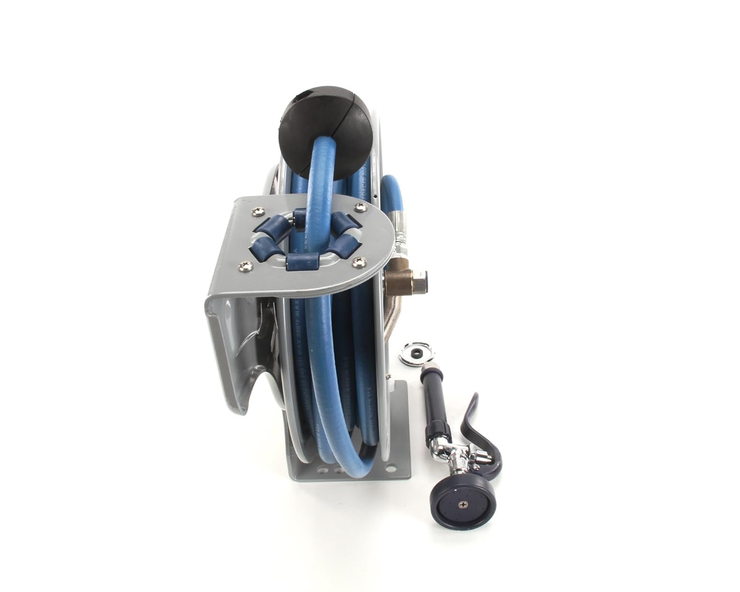 T&S Brass B-7232-01 Open Epoxy Coated Steel 35-Feet Hose Reel with Spray Valve