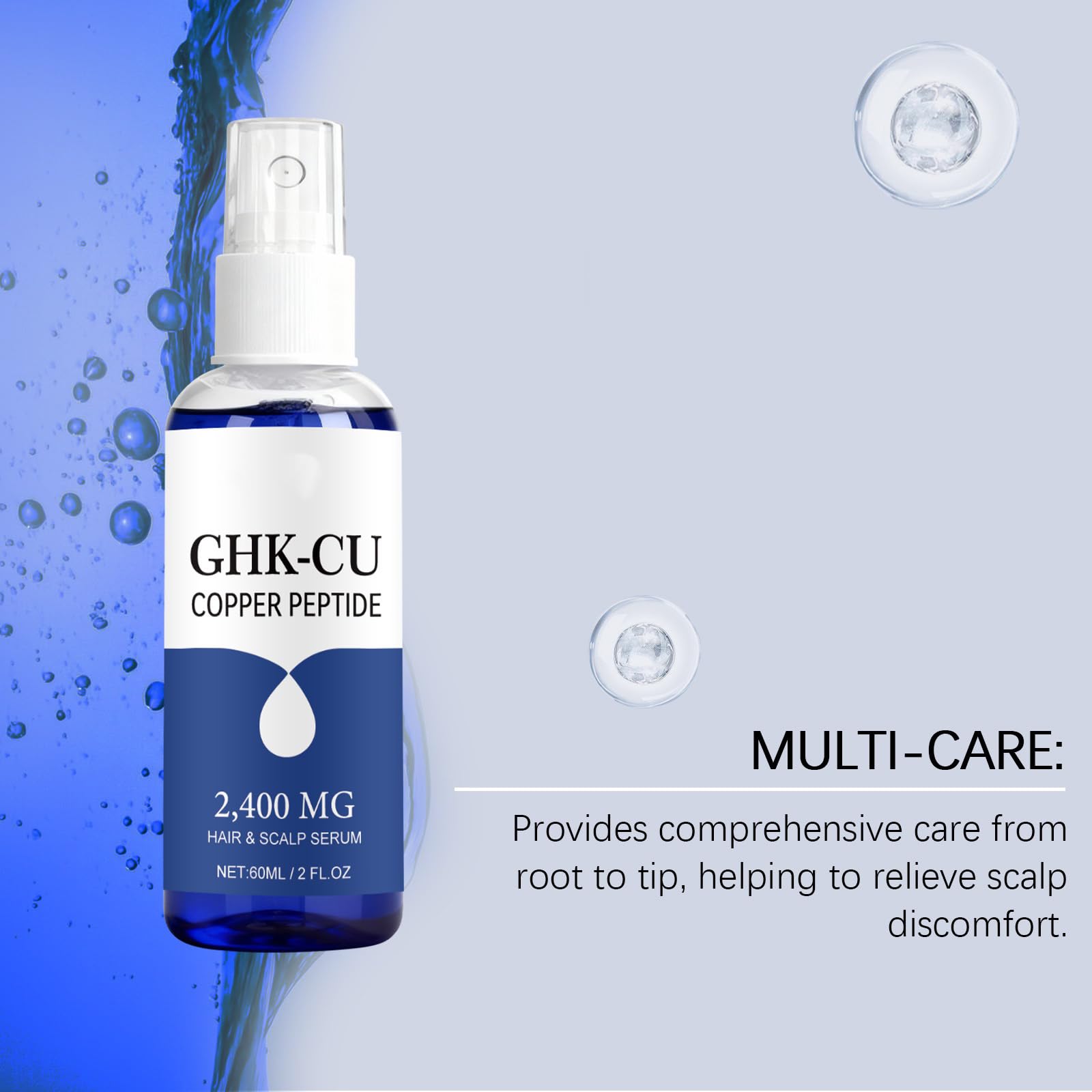 sérum de repousse capillaire avancé au ghk-cu reviews Ghk-Cu Sérum de croissance des cheveux au peptide de cuivre Ghk-Cu en spray  pour