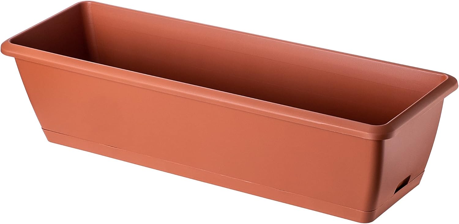 Jardinière avec support Plastiken Terre cuite polypropylène Plastique 60 x 20 cm main image 0