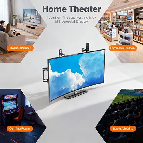 Miniatura 6 de Extensión de pared de montaje esquinero para TV de movimiento completo, brazo articulado de hierro para televisores de 37 a 70 pulgadas, capacidad