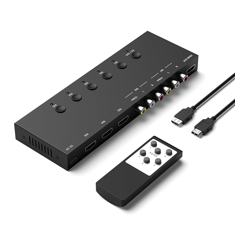 Amazon | ZUZONG 2 AV - HDMIコンバーター + 3 HDMI 2.0 - HDMI