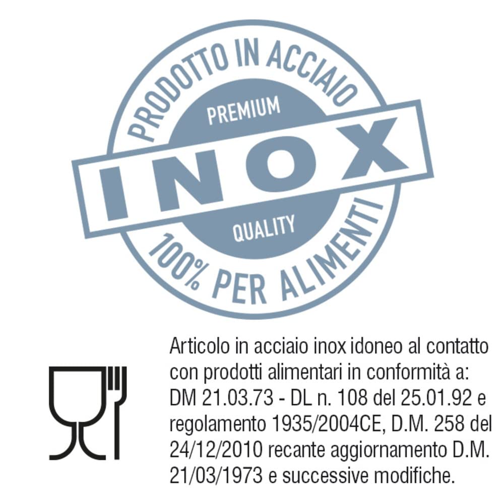 VERDELOOK Forchettone per Barbecue in Acciaio Inox, utensile per Cucina e Grigliata