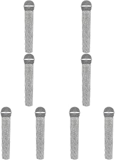 Toyvian 8pcs Simulation Microphone children microphone plastic kids microphone toy kids toy microfono para niños flash toys Simulated Diamond-studded Microphone Toy Fake Microphone Toy