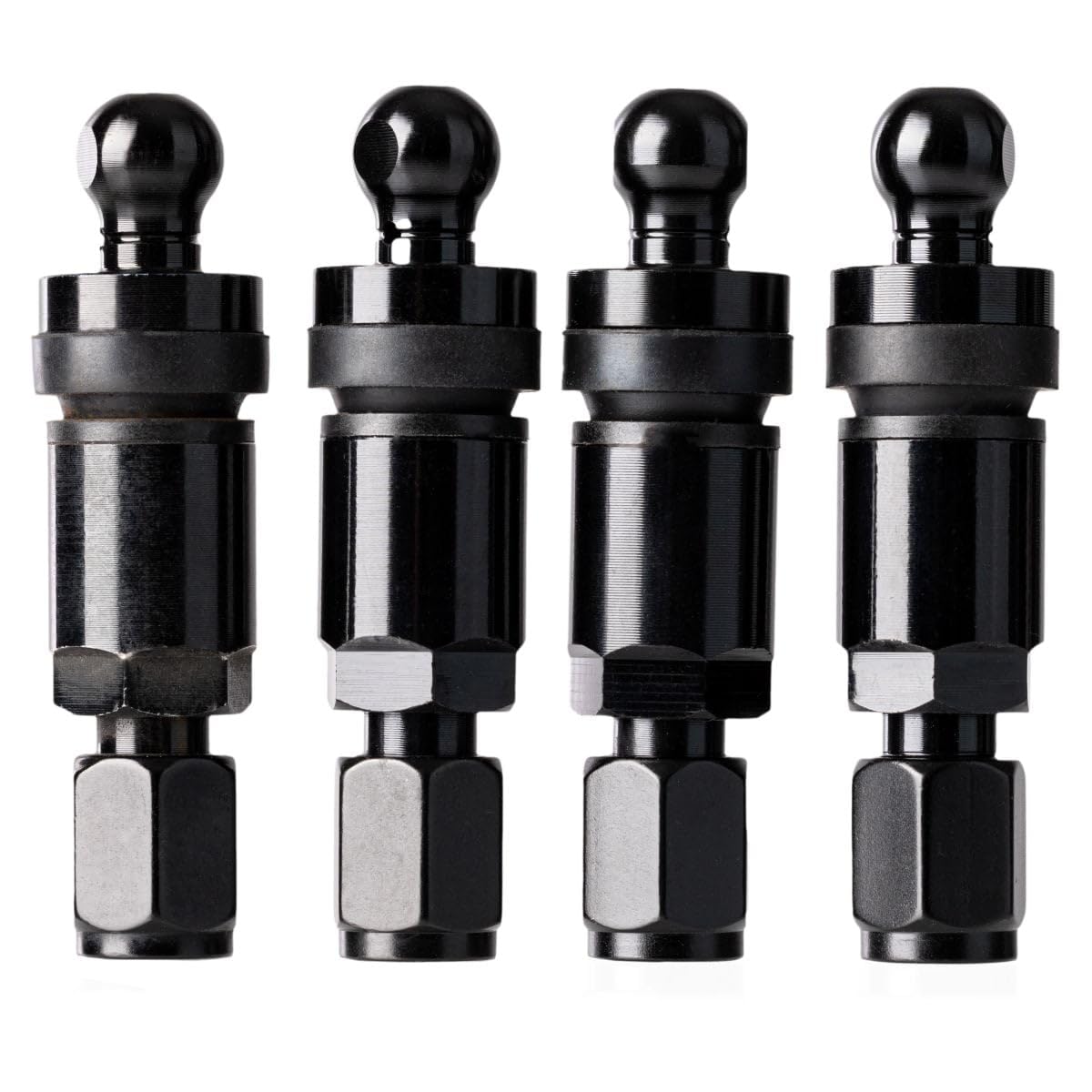 Electronicx 4 x czujniki RDKS metalowe, czarne, kompatybilne z Chevrolet Menlo 2020-2025, zestaw TPMS