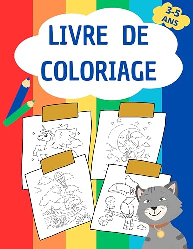 Livre De Coloriage Pour Les Tout-Petits : 30 dessins à colorier simples et amusants pour les enfants de 3 à 5 ans.