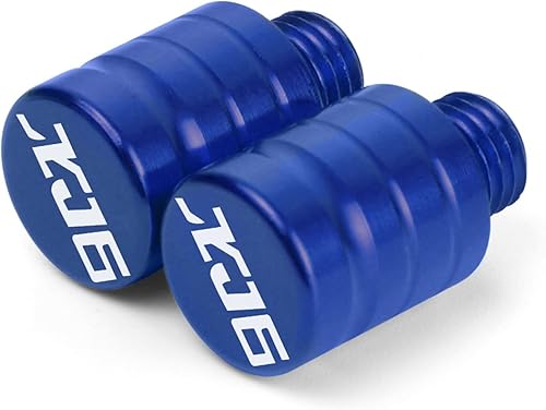 Mirror Hole Plugs CNC Aluminum M10x1.25 Motorcycle Mirror Hole Blanking Plugs Screws for Yamaha XJ6-F 2009 2010 2011-2021 (Color  Blue)