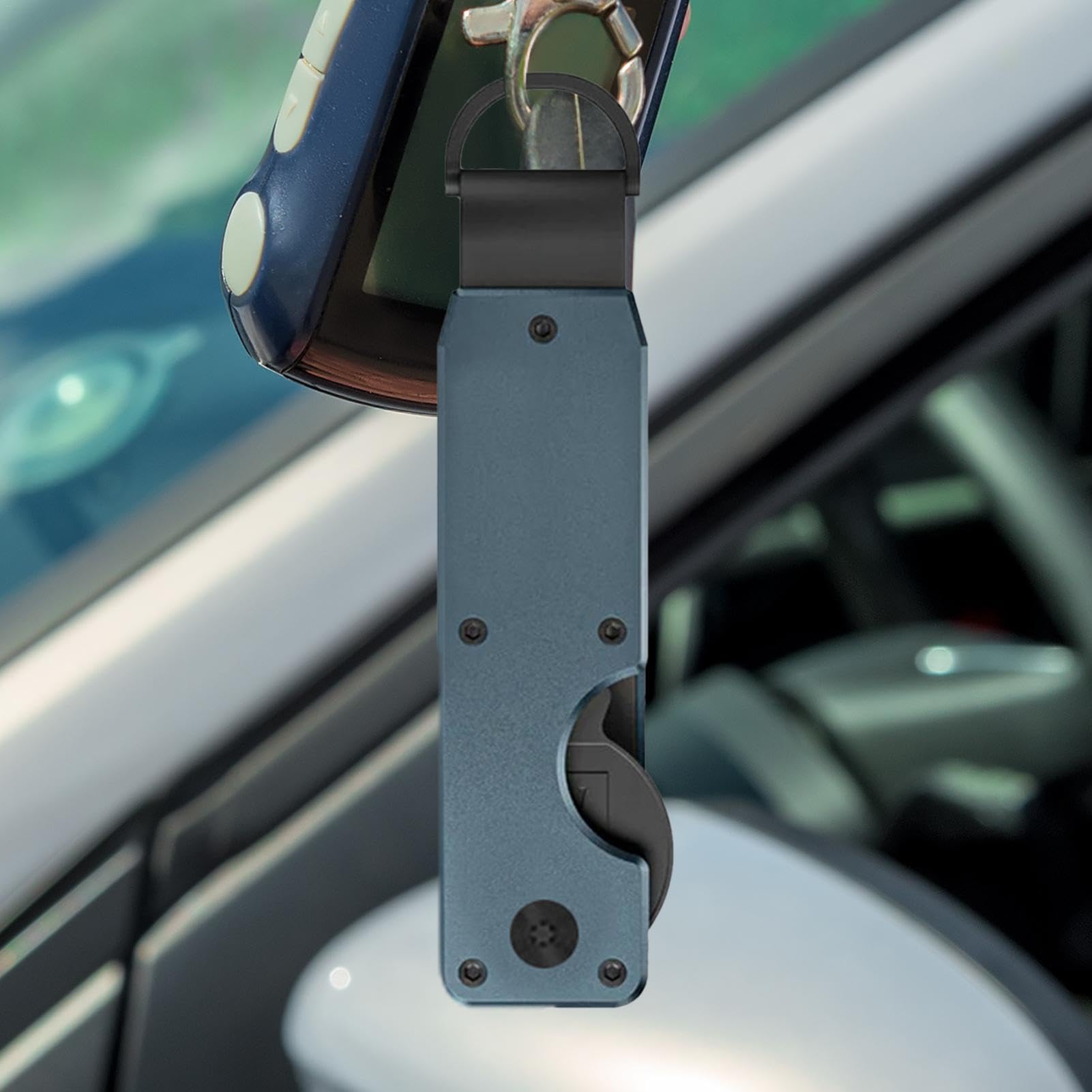 Minimalistyczny organizer na klucze, organizer na klucze do kluczy, składany kieszonkowy uchwyt na klucze, metalowy organizer na klucze na 5 kluczy, organizer na klucze idealny do eleganckiego