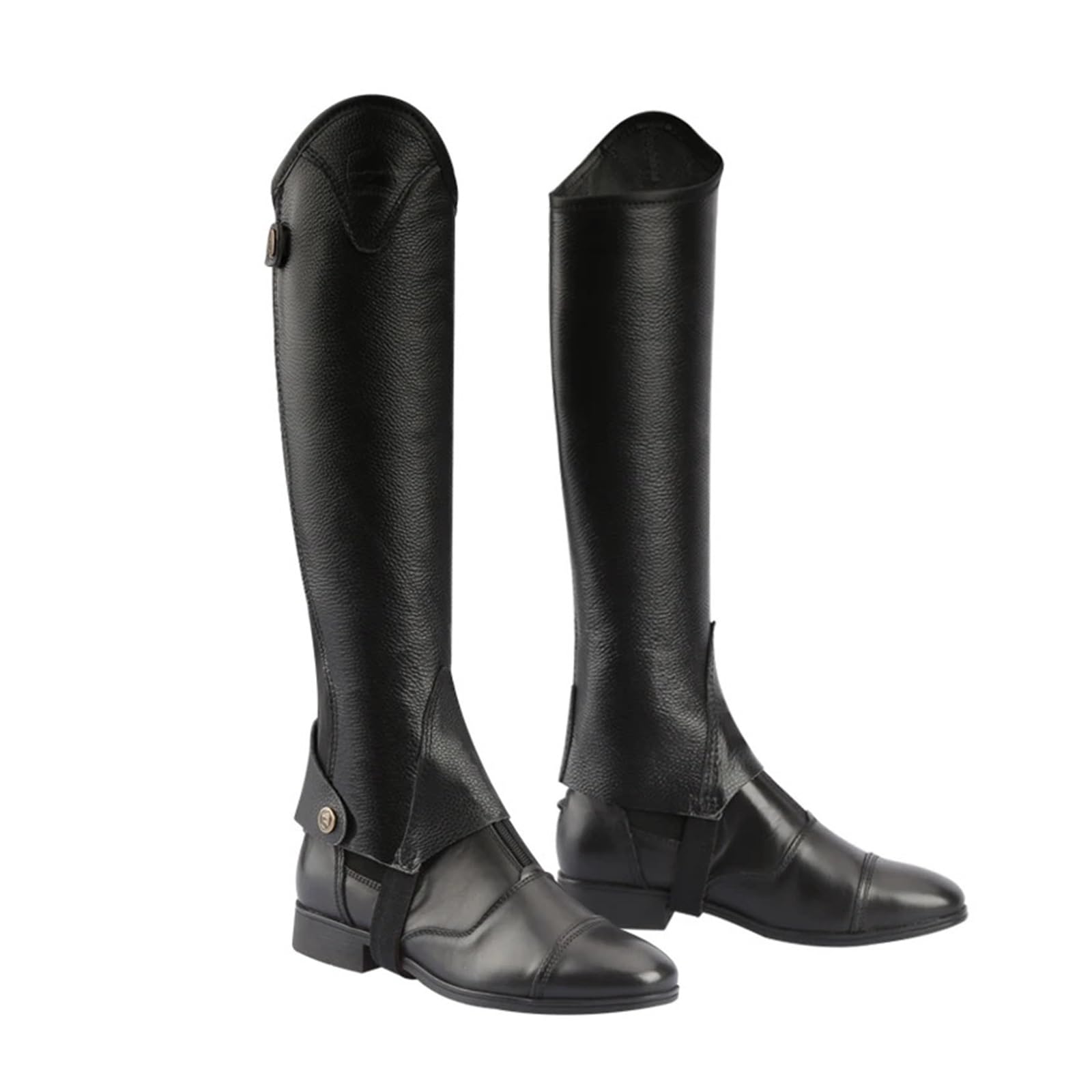 Reiten Half Chaps Halbchaps aus Leder for Männer und Frauen, bequeme atmungsaktive Ritterausrüstung for Schutz der Ritterbeine