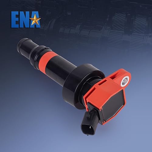 Miniatura 3 de ENA Juego de 4 bobinas de encendido rojas L4 1.6L 2012 2013 2014 2015 2016 2017 compatibles con Kia Rio Soul Hyundai Accent Veloster 1.6 bobinas
