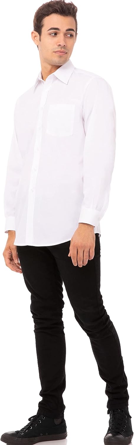 Chef Works Unisex Basic Dress Shirt - Image 2