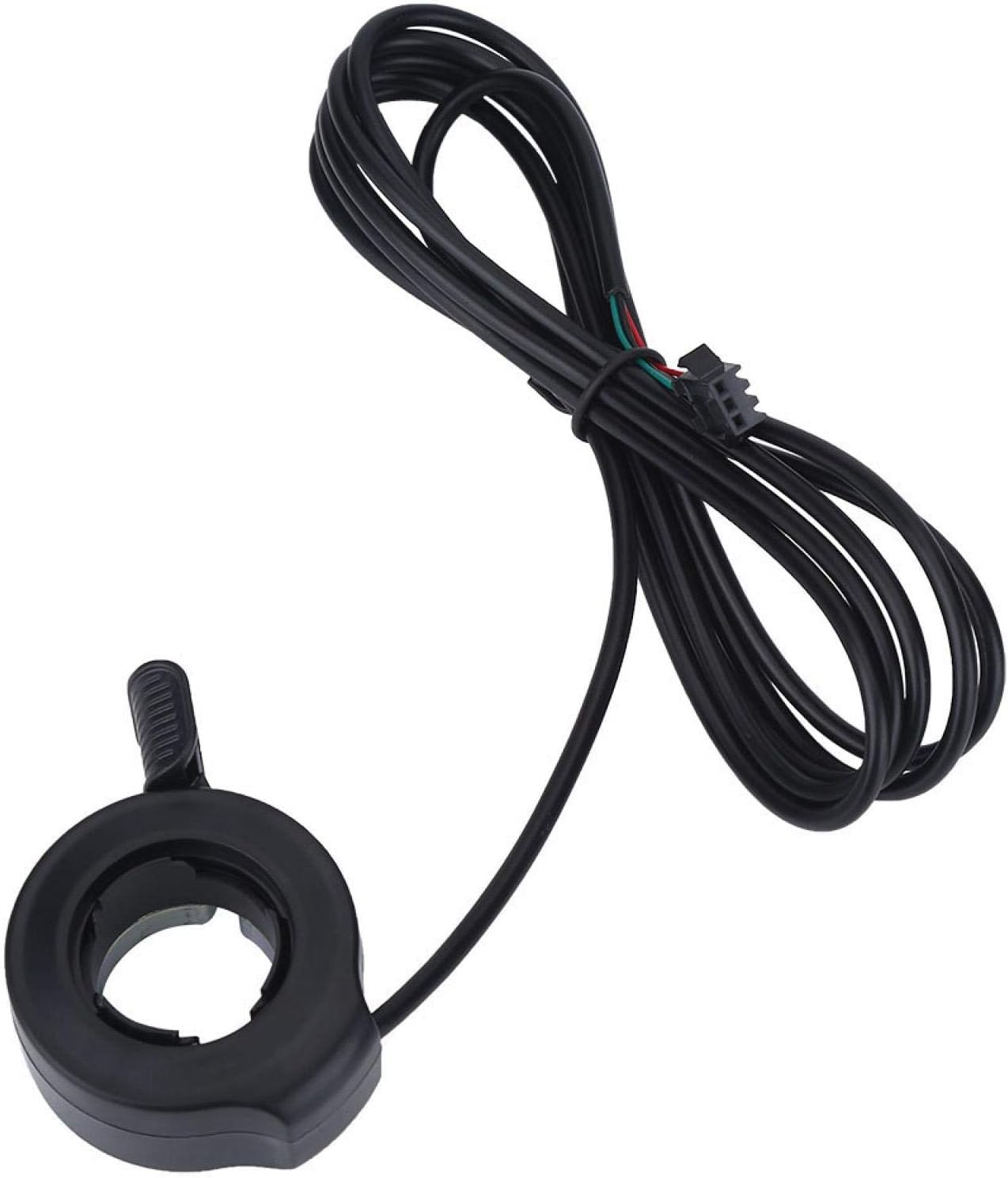 CYTGOUPER Bike Thumb Throttle, 3 Wire 1.6m Cable Electric Bike Throttle, Left Right Electric Thumb Throttle Accelerator for E-Bike E Scooter Motorcycle
