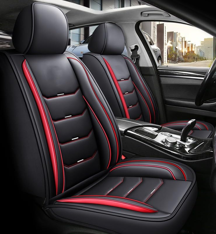 車 シートカバー に適し フォード ECO スポーツSUV 2015-,レザー シートクッション,防水性、耐摩耗性 車フロント&リアシートプロテクター(5席)
