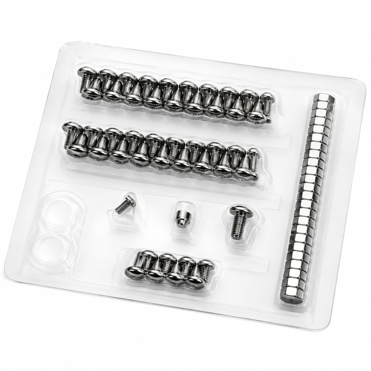 Hardware Set for PL2040 Outdoor Grill by Glownary – Steel, Silver, Model 554plhrdwr40