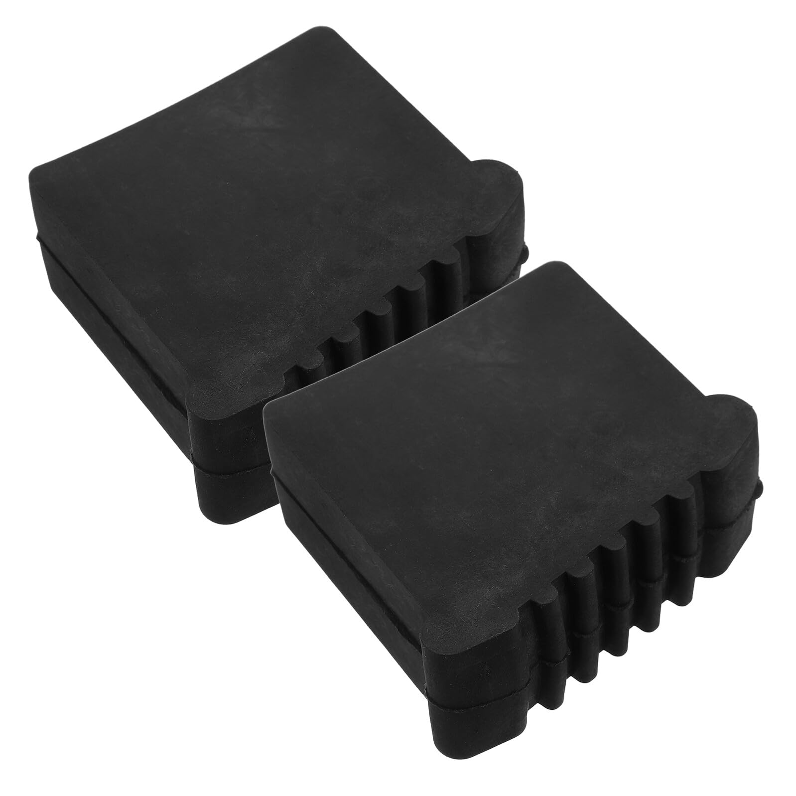 Luxshiny Tapas de Goma Antideslizantes para Patas de Escalera 2 Piezas Negras 30x70 Mm Protección Duradera para Escaleras de Mano Accesorios y Almohadillas Estabilizadoras