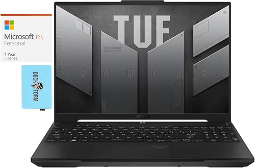 ASUS TUF Gaming A16 - Laptop para juegos y entretenimiento (AMD Ryzen 7 7735HS de 8 núcleos, 32 GB DDR5 4800 MHz RAM, 2 x 2 TB PCIe SSD RAID 1 (2