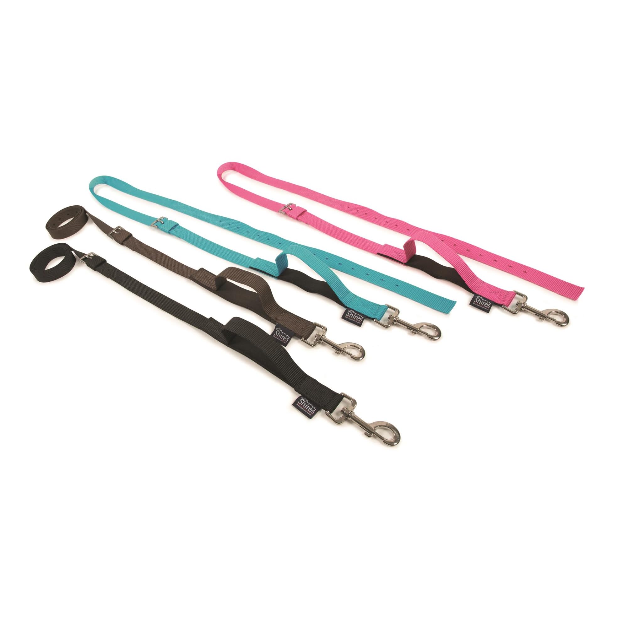 Shires Nylon Web Side Reins - Brown Cob/Full