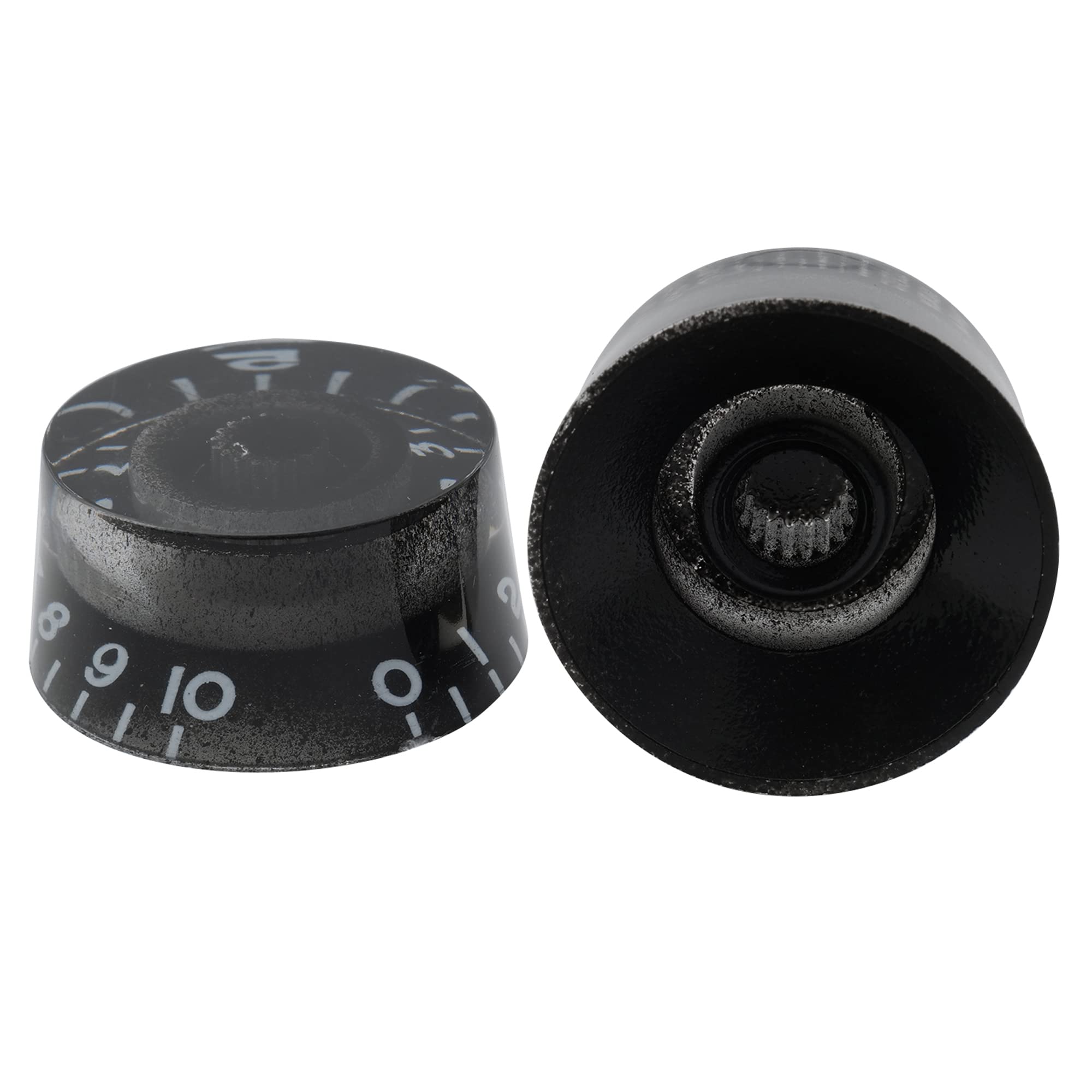Musiclily Metryczna 6mm Gałka Potencjometru LP Speed Knobs do Gitary Elektrycznej Typ Epiphone Les Paul, Czarny (4 szt.)