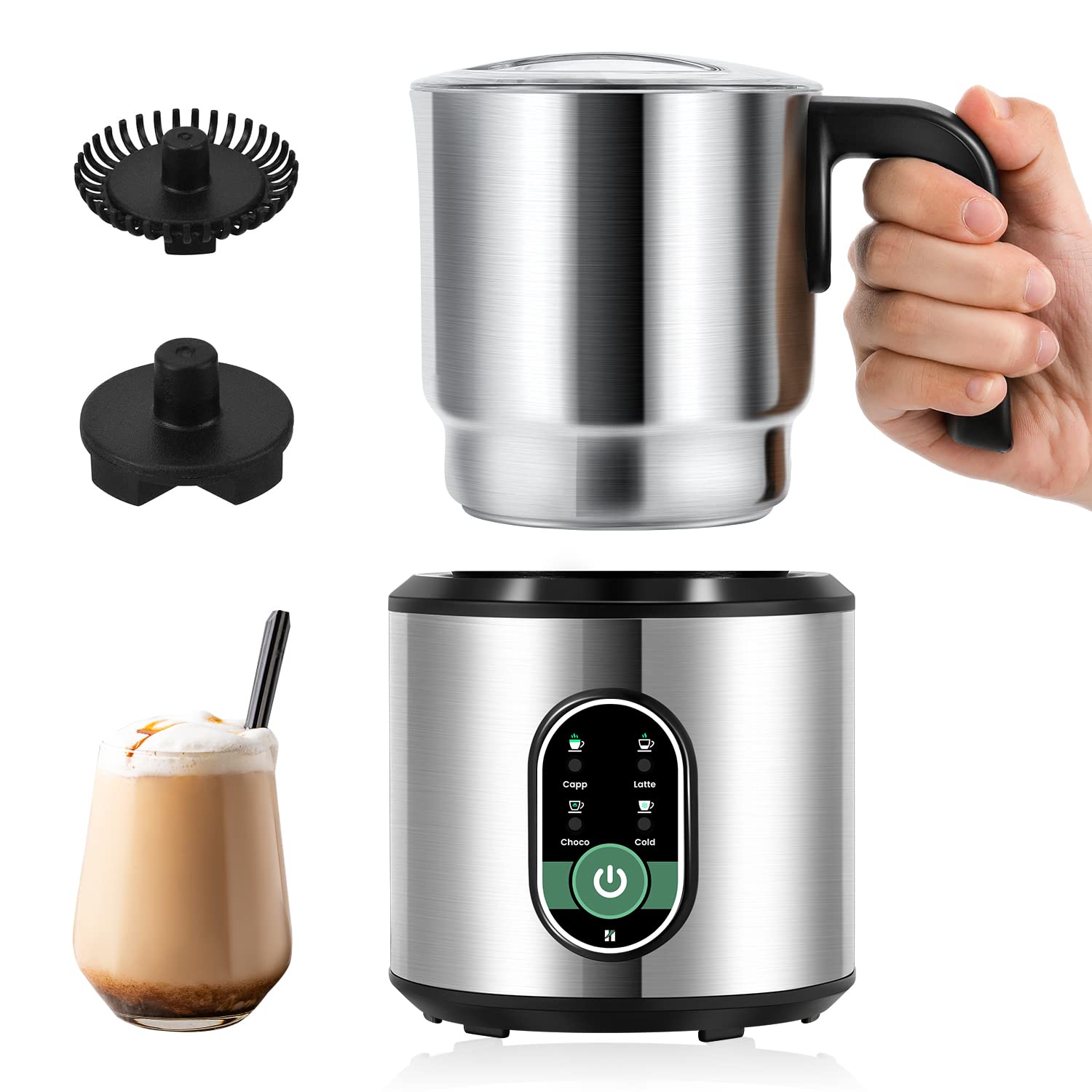 Amazon | Huanyu ミルクフォーマー ミルクスチーマー ミルク泡立て器