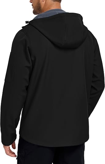 Zoofly Men's Waterproof Fleece Lined Softshell Jackets
