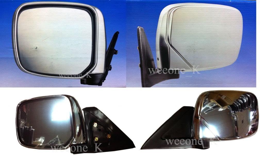 Aftermarket Parts K1AutoParts Left Side Manual Mirror Side Rear View for Mitsubishi L200 Strada Animal 1995-2004
