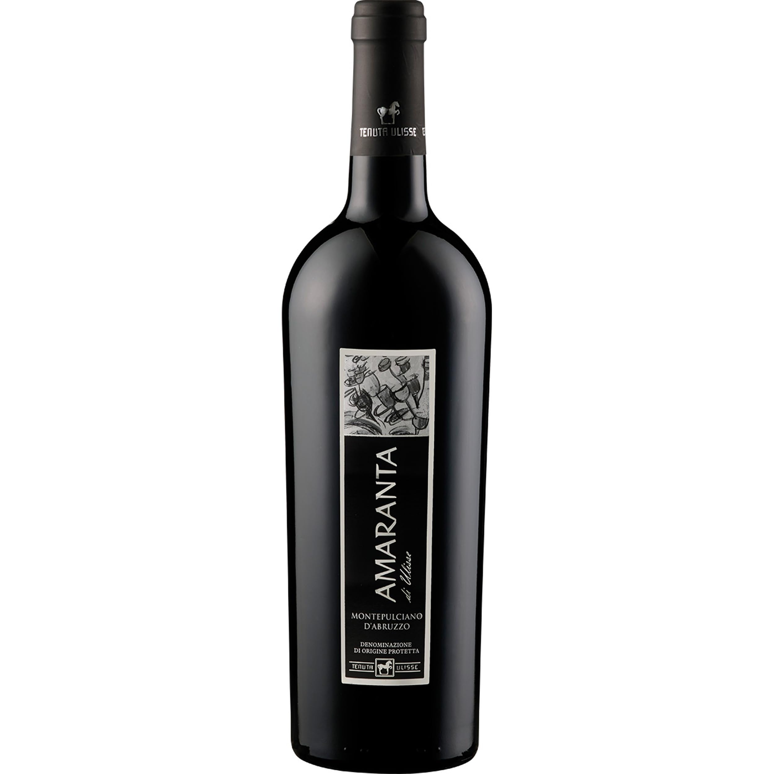 Tenuta Ulisse AMARANTA Montepulciano d'Abruzzo DOP Rotwein Rot trocken Italien inkl. FeinWert E-Book (1 x 0.75 l)