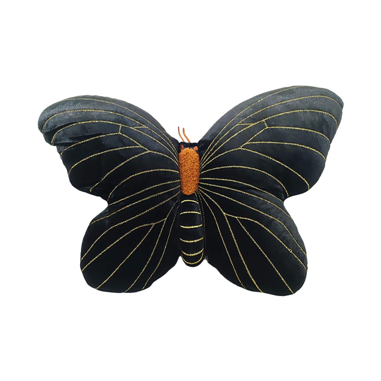 NVOQILIN Butterfly Throw Cushion Soft Plush Rest Pillow with PP Cotton Fill for Sofa Chair Bedroom and Decor Butterfly Shaped Cushion Couch Accent Decor Pillow Reading Corner Chair Back Room