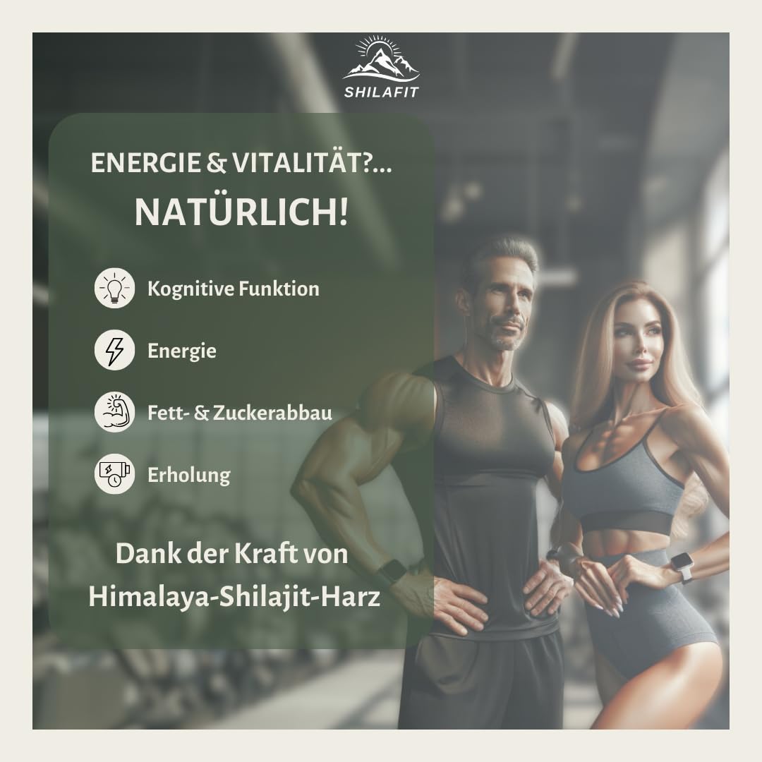 Himalaya Shilajit 60g | 100% Shilajit Original Himalaya Bio | 100% Pure Reich | Harz an Fulvinsäure & Mineralien