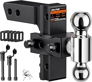 Ehaho Adjustable Trailer Hitch, Drop Hitch 2 Inch Receiver with 6 Inch Drop/Rise for