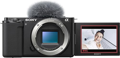 Miniatura 3 de Sony ZV-E10 - Kit de vlogger de 2 lentes sin espejo de 0.630-1.969in + 2.165-8.268in ILCZV-E10LB paquete negro con ACCVC1 incluyendo agarre