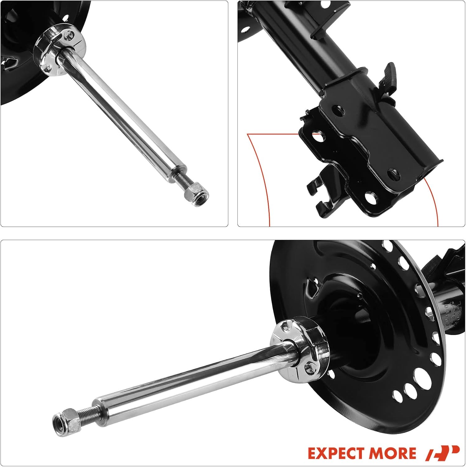 A-Premium Front Struts Compatible with Nissan Altima [Sedan] 2013 2014 2015-2x Replacement Suspension Bare Strut Shock without Coil Spring