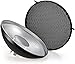 Godox AD-S3 Beauty Dish Reflector with Honeycomb Cover for AD200Pro II AD200Pro AD200 Pocket Flash AD180 AD360 AD360II Flash Speedlite
