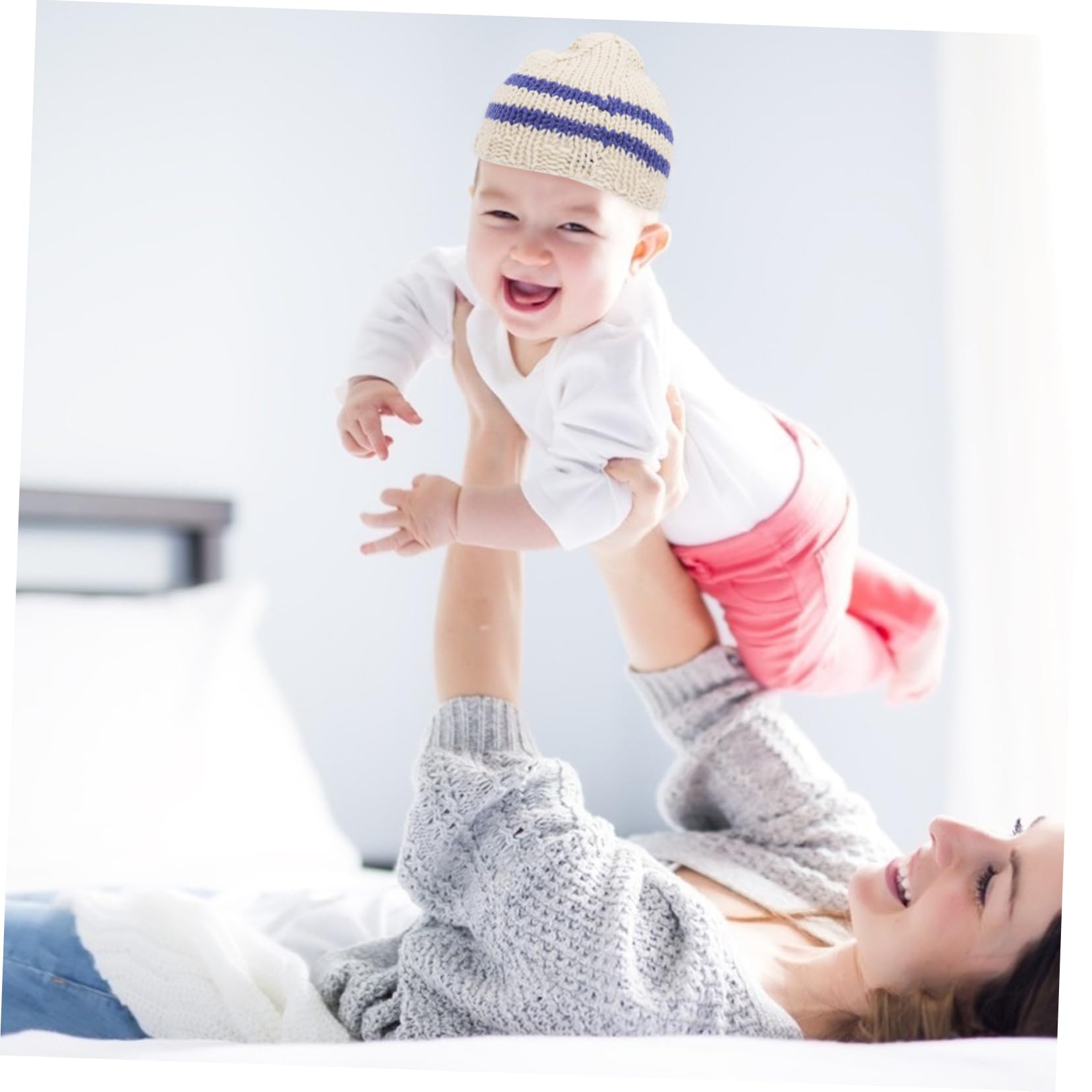 DOITOOL 3 Piezas Disfraz De Recien Nacido Sesión De Fotos De Recién Nacido Traje De Niños Accesorios De Fotografía Infantil Gorro De Punto Infantil Teje Ropa Vestidos Bebé Vestir Manual