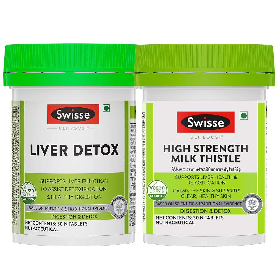 Swisse Liver Health Combo - Liver Detox (30 Tablets) + Milk Thistle (30 Tablets) (B0BX3RPN14) Amazon Price History, Amazon Price Tracker