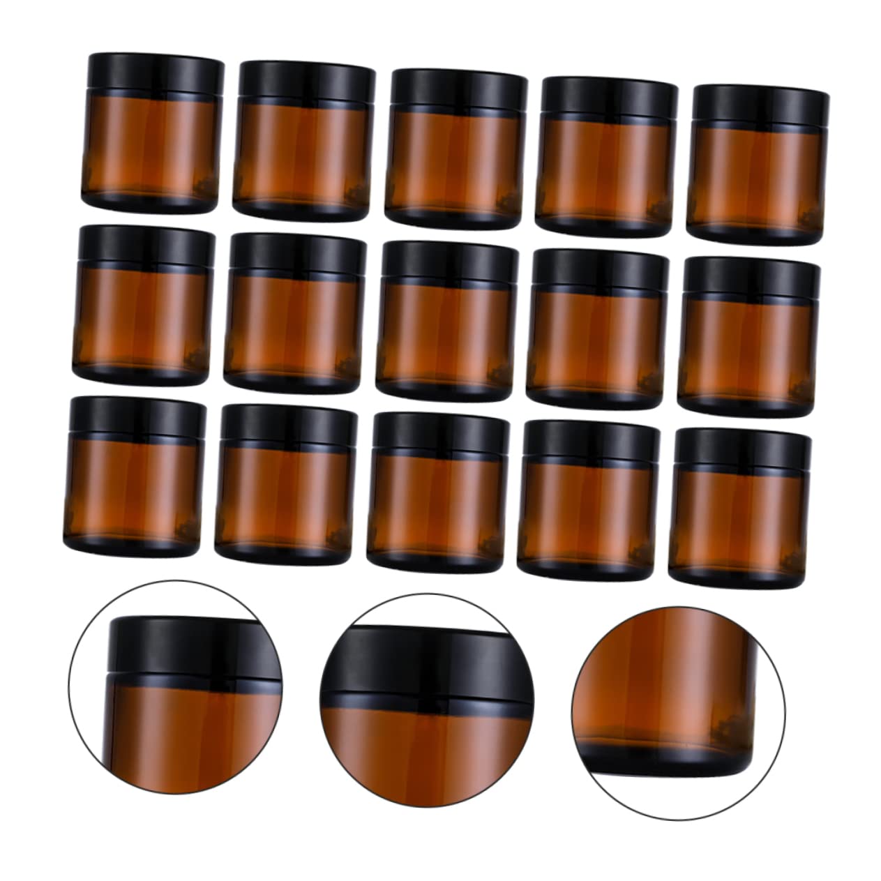 BESTYASH 15piezas Botellas de Cosméticos Vacías de Caja de Muestra Rellenable Prueba de Fugas para Botellas de Viaje y Cosméticos Faciales