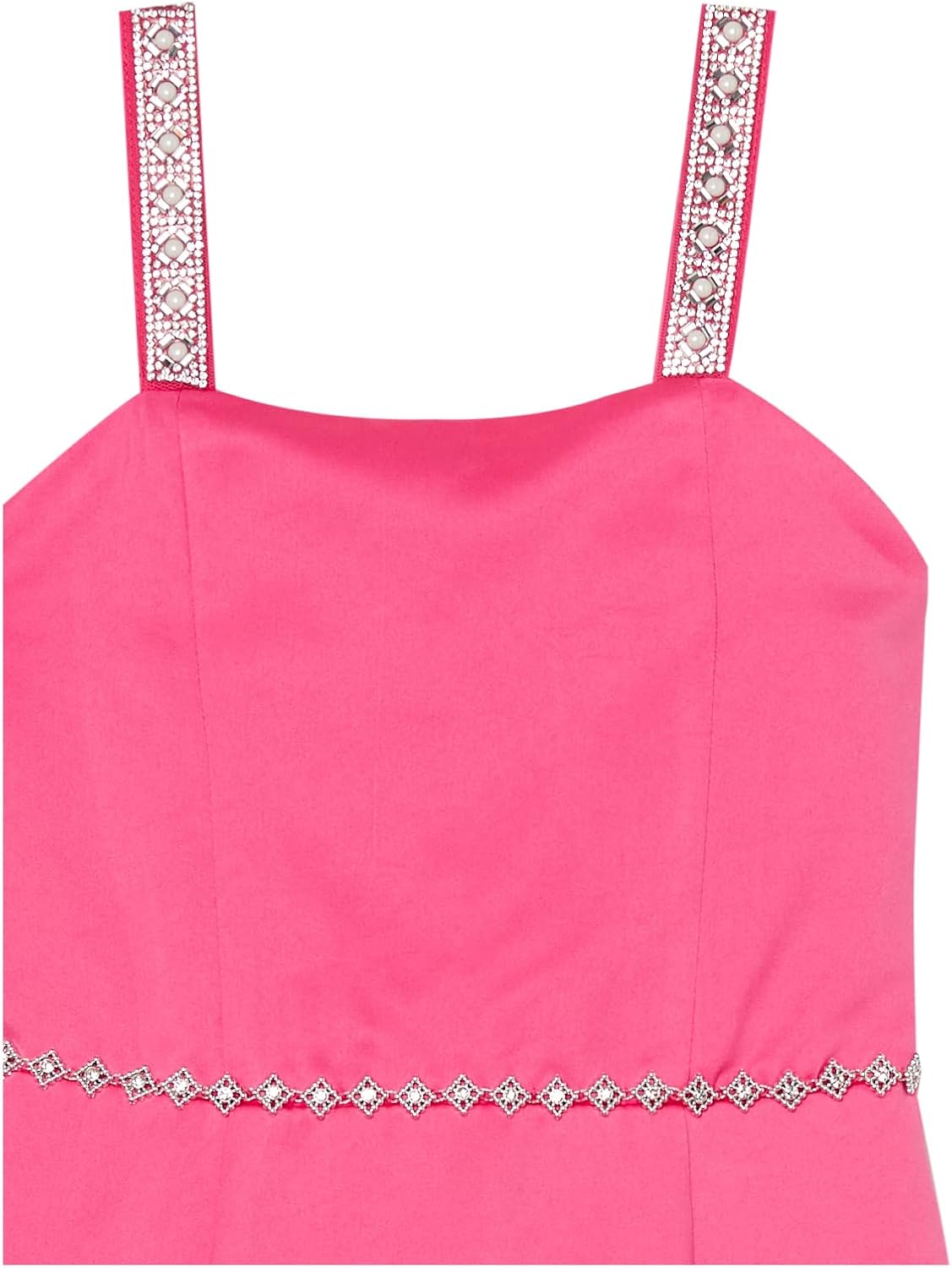 Speechless Girls Sleeveless Bridal Satin Fit and Flare Party Dress - Image 3