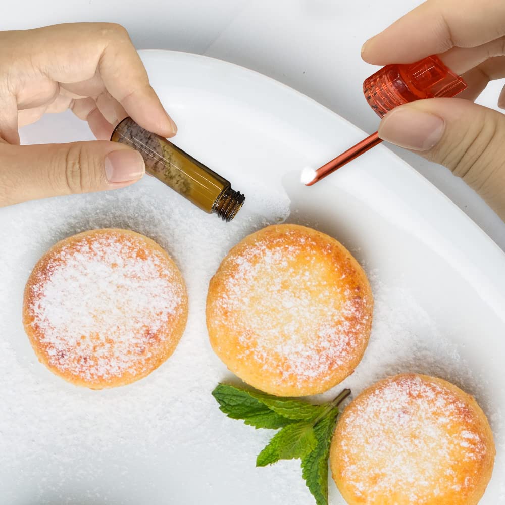 4 Bouteilles Épices En Verre Avec Cuillère Et Entonnoir - Mini Rangement Anti-Fuite 51mm
