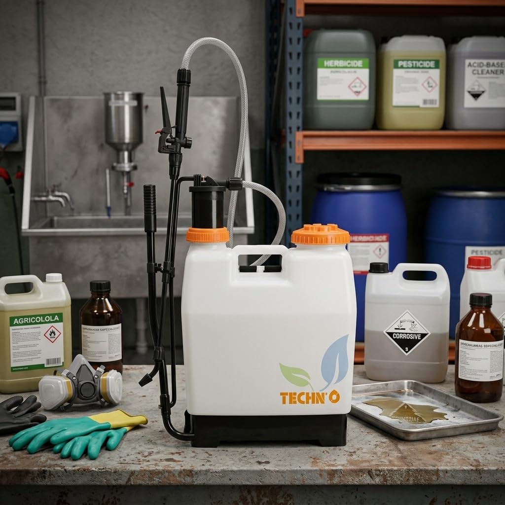 Suinga - Sac à dos pulvérisé à pression spécial pour produits chimiques 12 litres