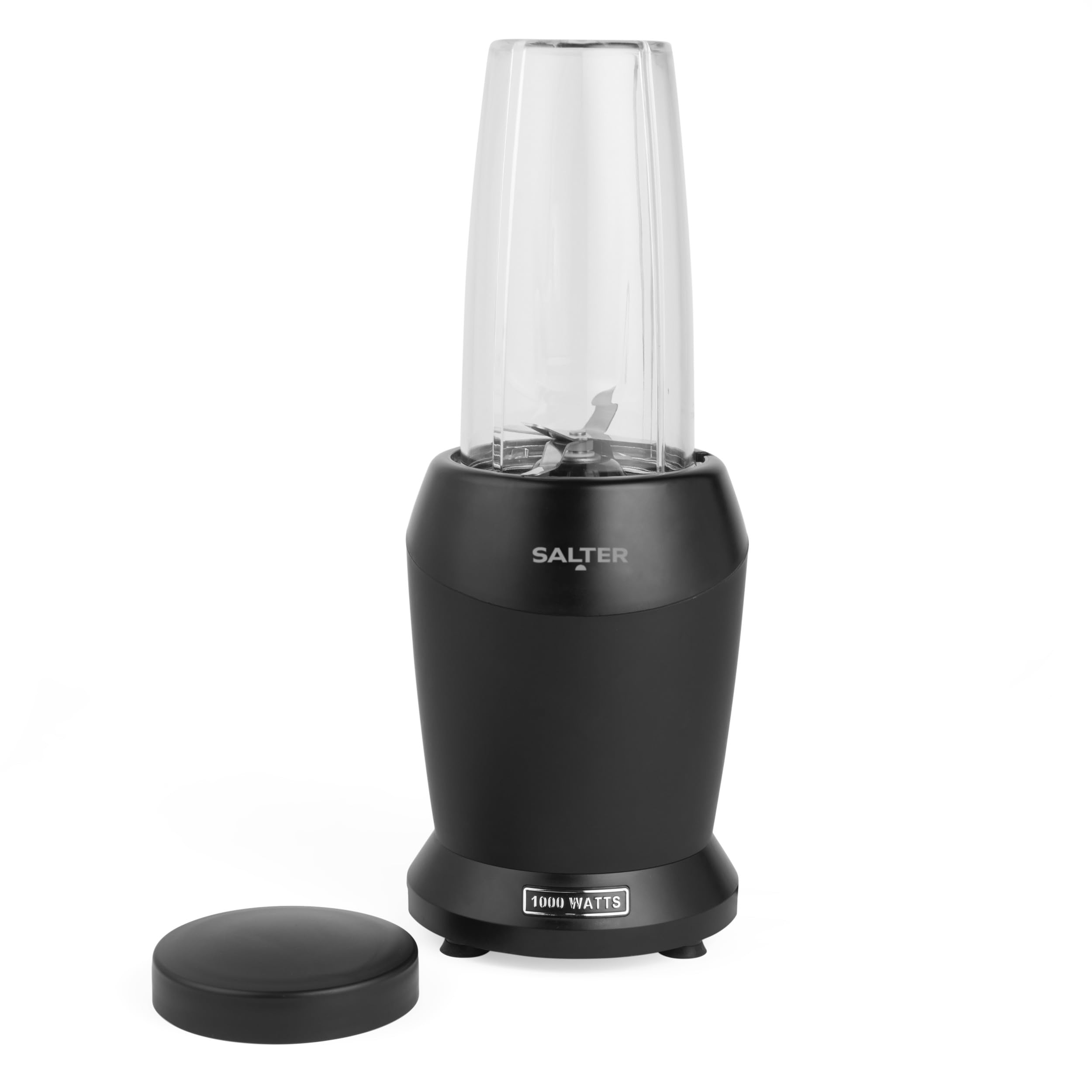 EK2002V5MBLK Kuro NutriPro 1000 Portable Blender – Personal Blender & Smoothie Maker, 1L BPA Free Jug & Lid, Stainless Steel Blade, One Touch Operation, Protein Shakes/Cocktails, Black, 1000W