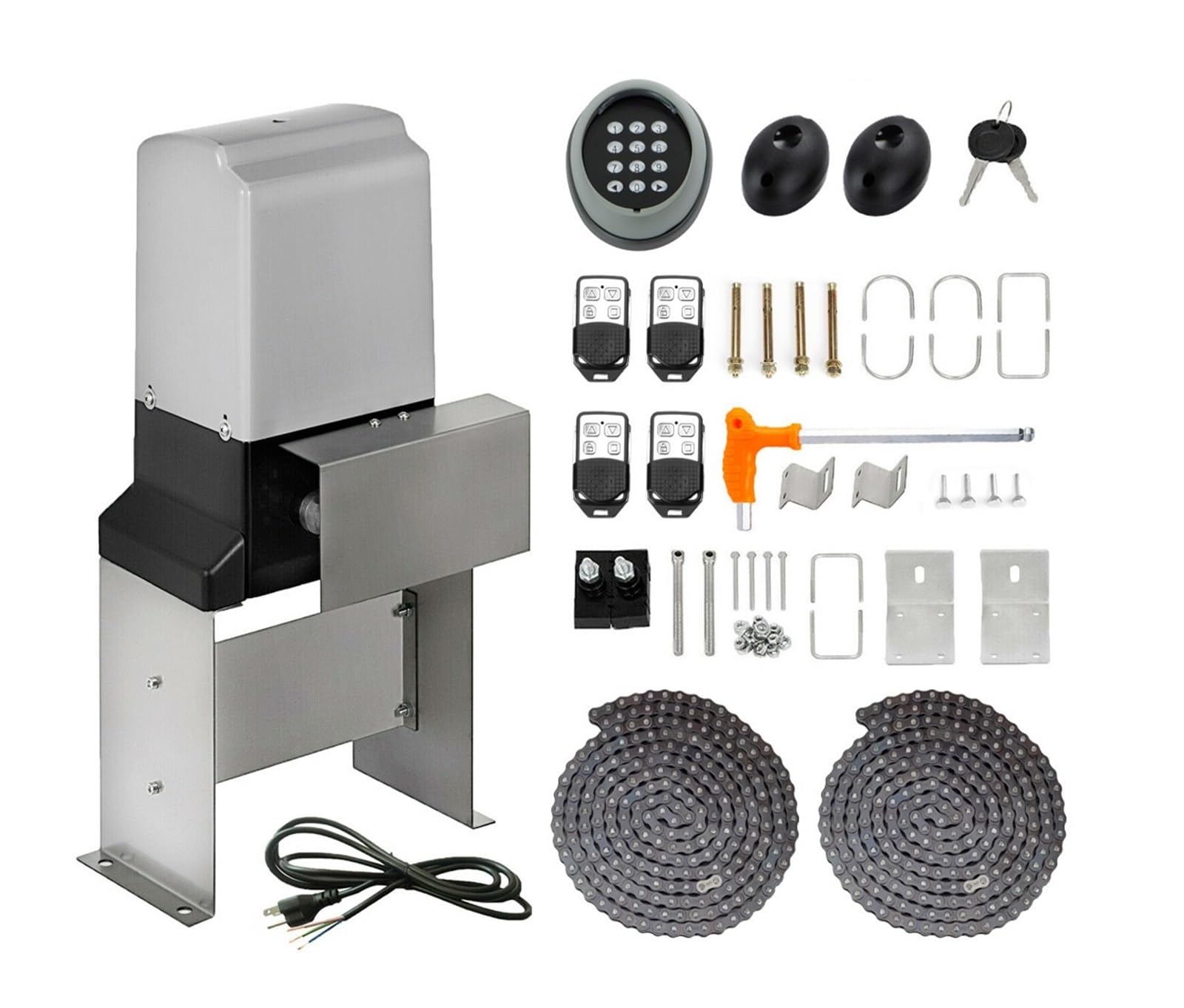 Kit Cancello Automatico, Kit apriporta scorrevole elettrico automatico Kit apriporta Motore AC Kit operatore porta Telecomando Controllo APP