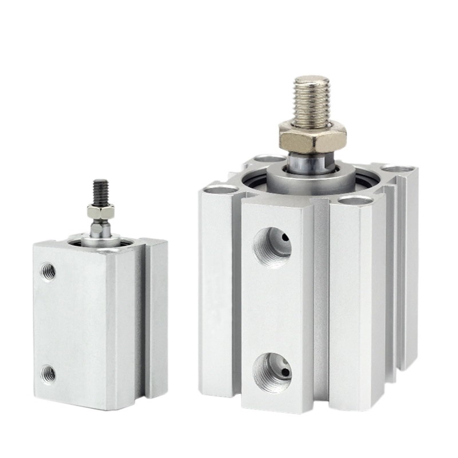 Cylindre pneumatique carré SDA16x30 compact double effet avec filetage femelle