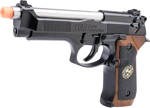 Evike Airsoft - WE-Tech Samurai Edge Haz ATV2 M9 Airsoft Gas Blowback Semi-Auto/Full Auto Airsoft Pistola (Color: Negro) - (PID: 54078)