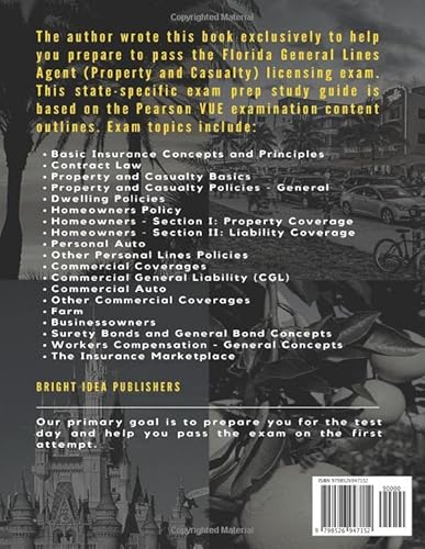 Florida Property And Casualty Insurance License Exam Prep: Updated Yearly Study Guide Includes State Law Supplement And 3 Complete Practice Tests #TOP1