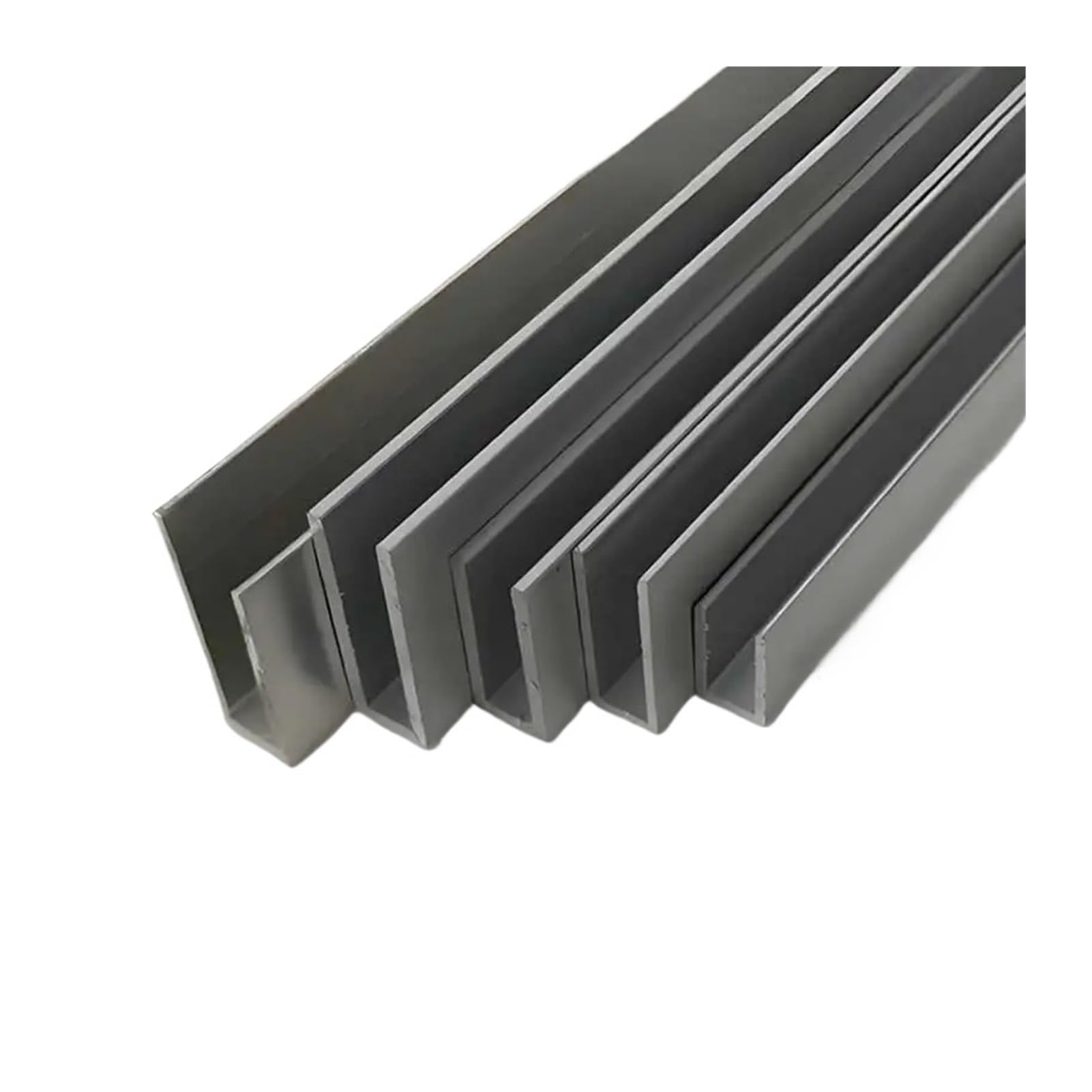 Aluminiumrohr Aluminium U-Profil gleichseitige Nut Aluminium Führungsschiene Holzplatte Kartenschlitz Kantenabschluss Dekor Silber Schwarz(Black,500MMX2_27X30X23MM)