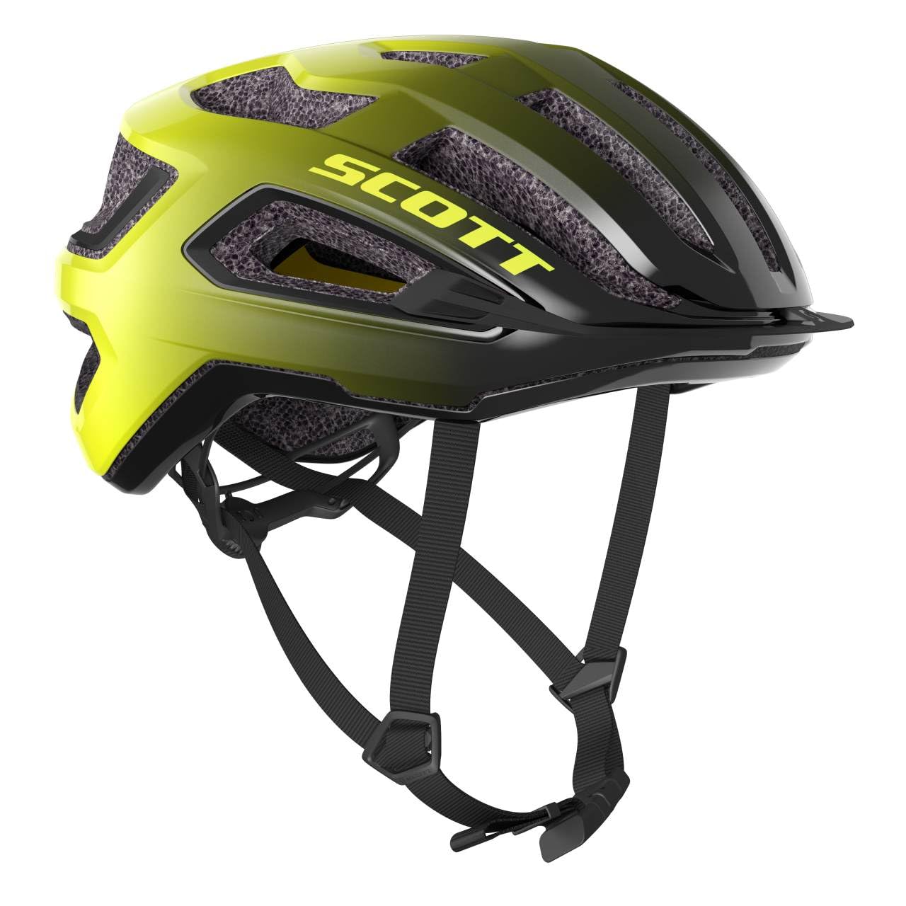 Scott Arx Plus MIPS Rennrad Fahrrad Helm schwarz/gelb 2024 Sport & Freizeit