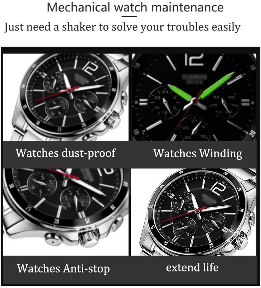 Rotate Watches Box, 4+6 Watch Winder Carbon Fiber - Black,