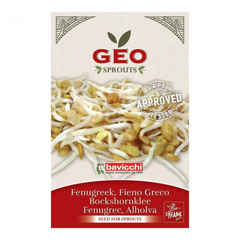 Kit de Germination GEO Plus 3 Niveaux – Excellente qualité & très haute germinabilité | Germoir plastique sans BPA (couvercle + base d’égouttage) |10 Graines à germer bio longue conservation (250 g)