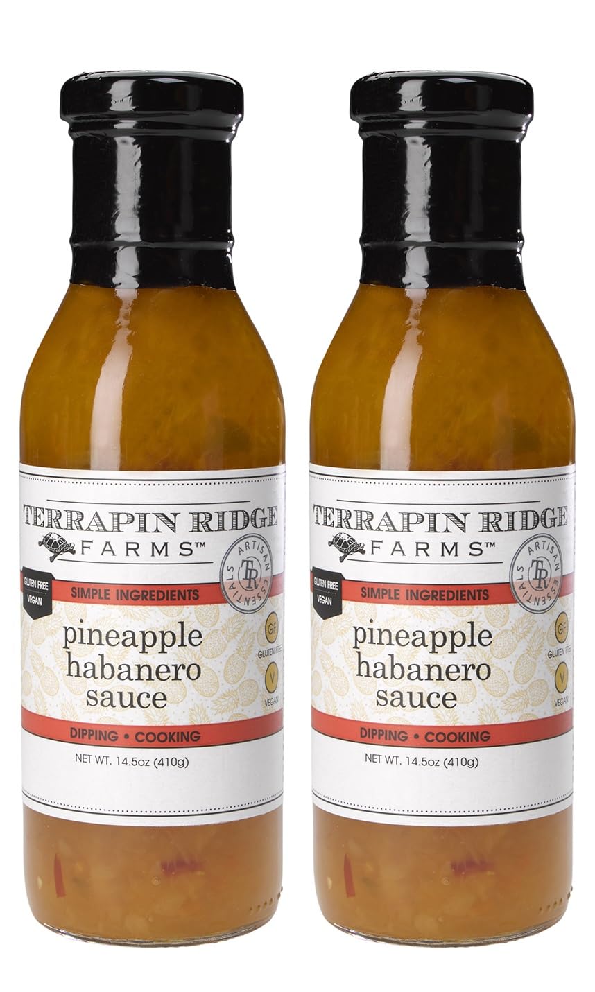 Terrapin Ridge Farms Pineapple Habanero Sauce – Two 14.5 Ounce Bottles